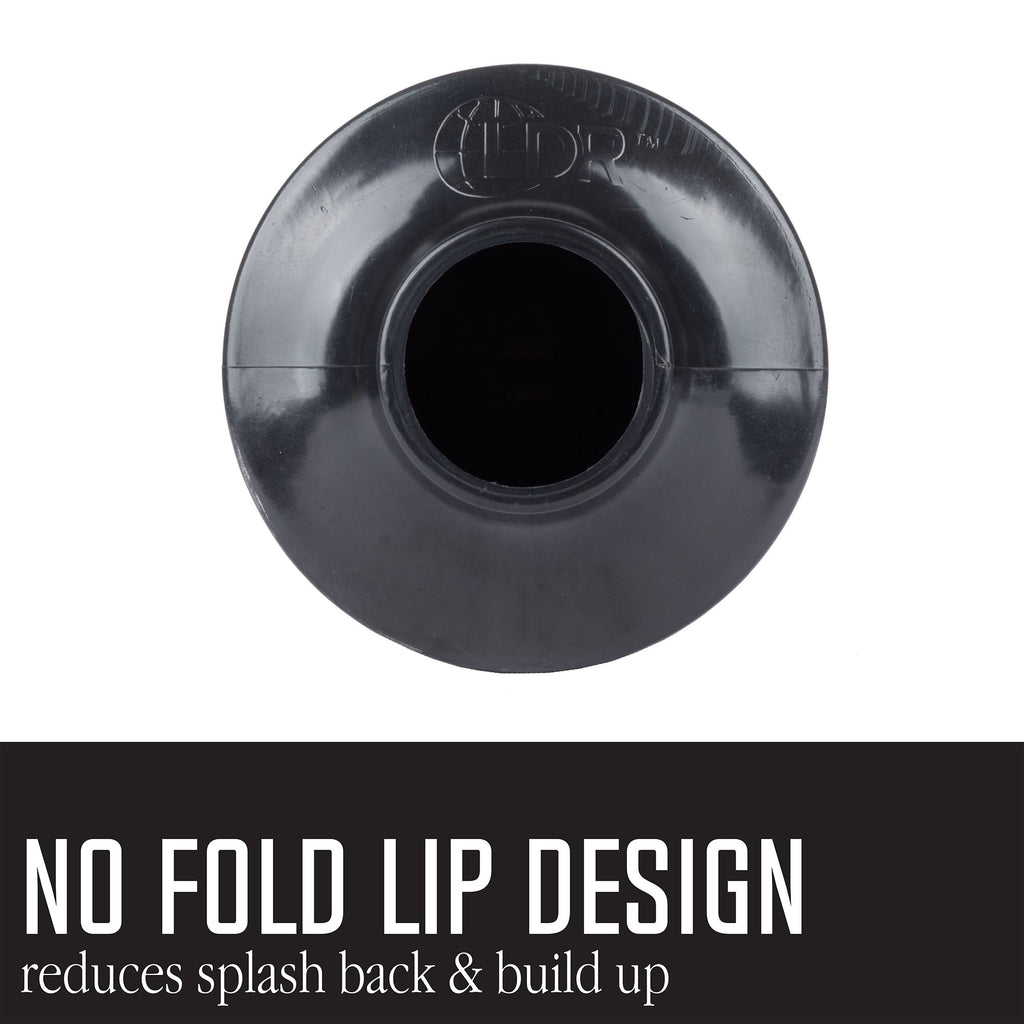 Bellows Accordion Toilet Plunger (Black and White)