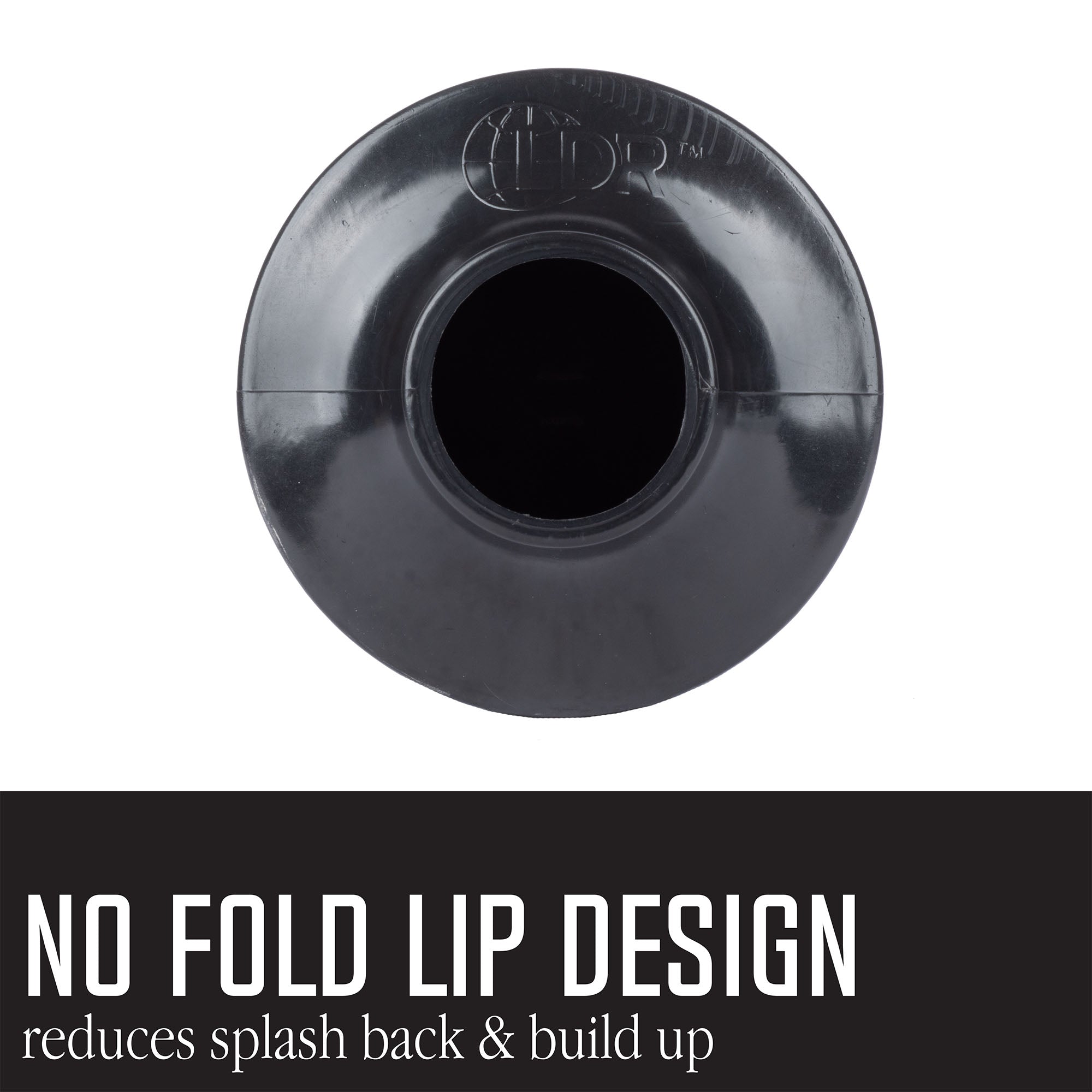 Bellows Accordion Toilet Plunger (Black and White)