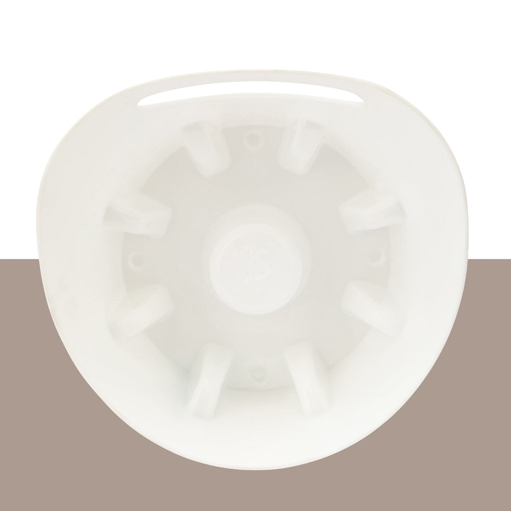 Antimicrobial Universal Drip Tray for Toilet Plunger (White)