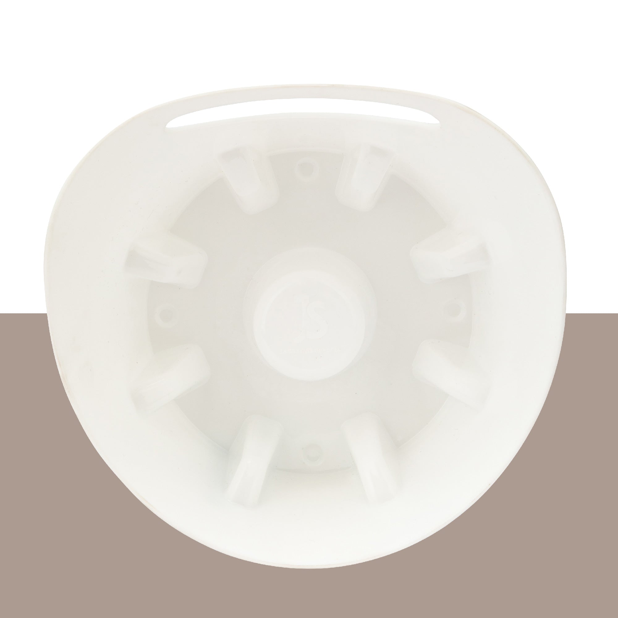 Antimicrobial Universal Drip Tray for Toilet Plunger (White)