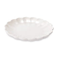 White Scalloped Stoneware Dessert Plate (Set of 4)