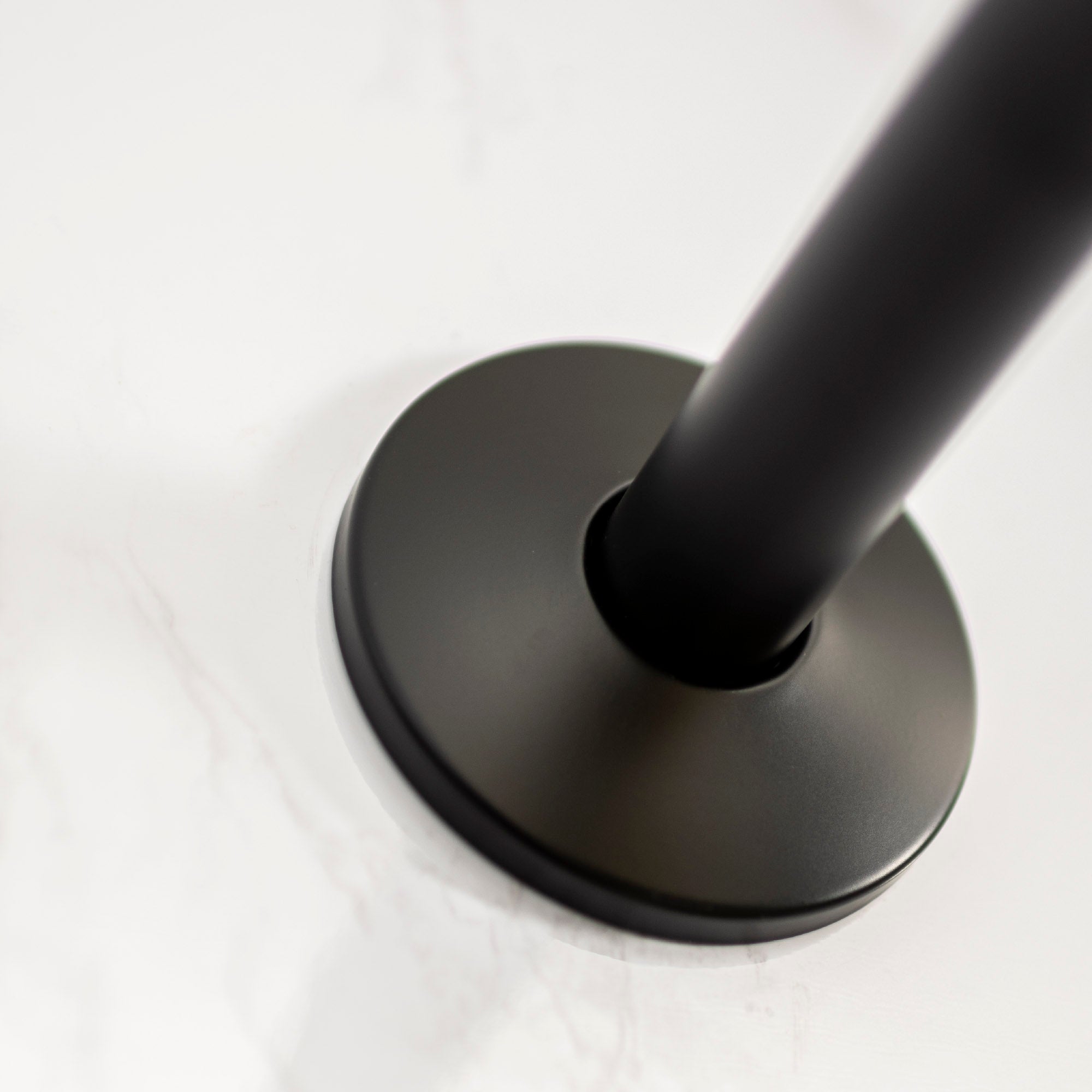 12 in. L-Shaped Shower Head Extension Arm (Black Finish)