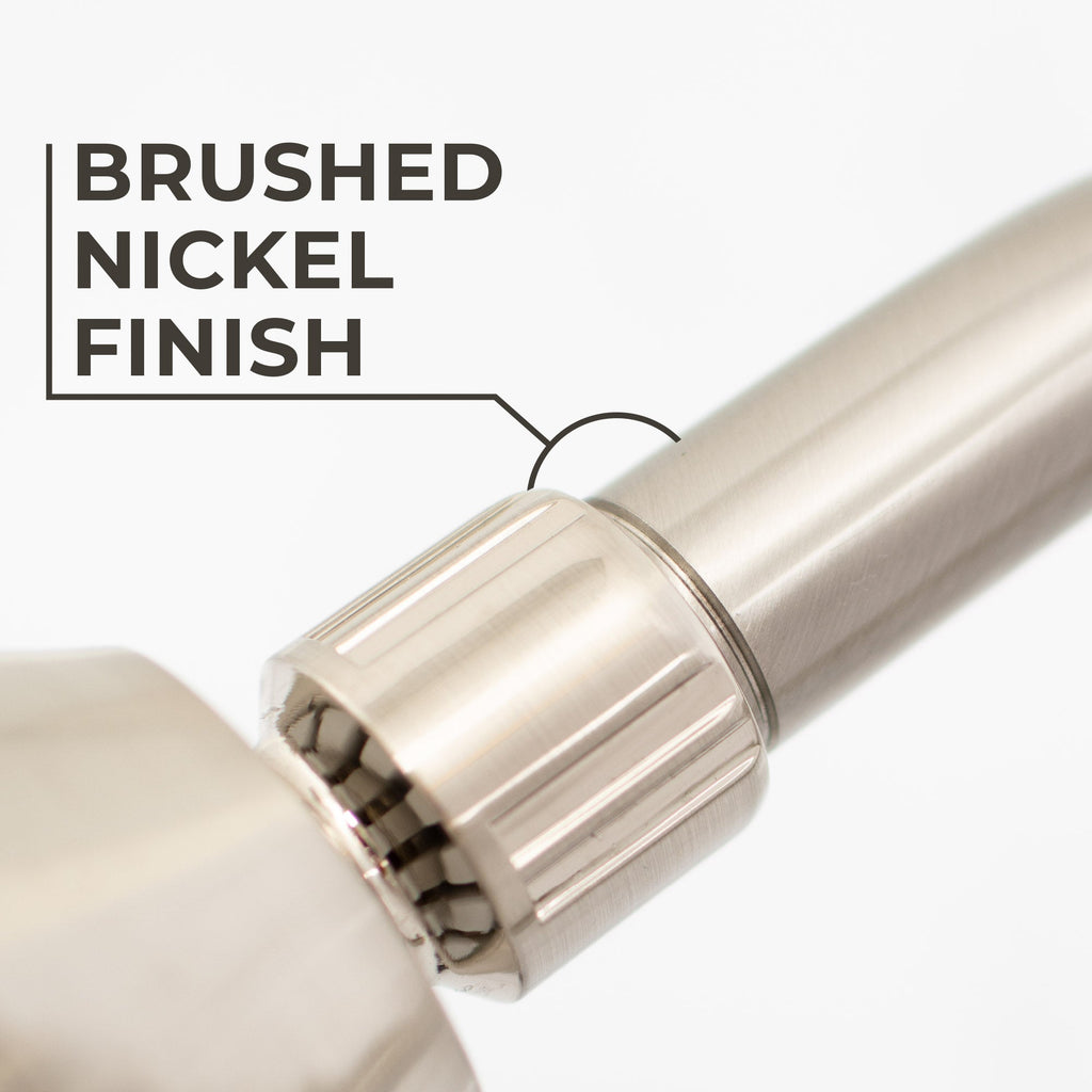 10.5 in. S-Shaped Stainless Steel Shower Head Extension Arm (Brushed Nickel Finish)