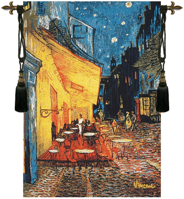 Cafe Terrace at Night by Van Gogh European Tapestry