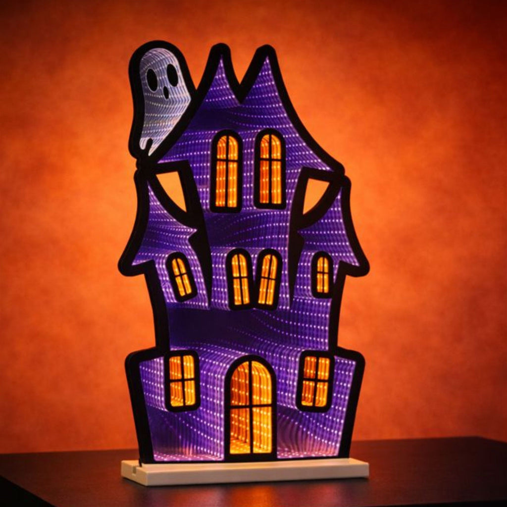 Haunted House w/Ghost Ekkolight 23.5"H