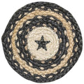 Primitive Pewter Star Braided Trivet (Pack of 4)