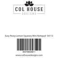 Easy Peasy Lemon Squeezy Mini Notepad (Pack of 4)