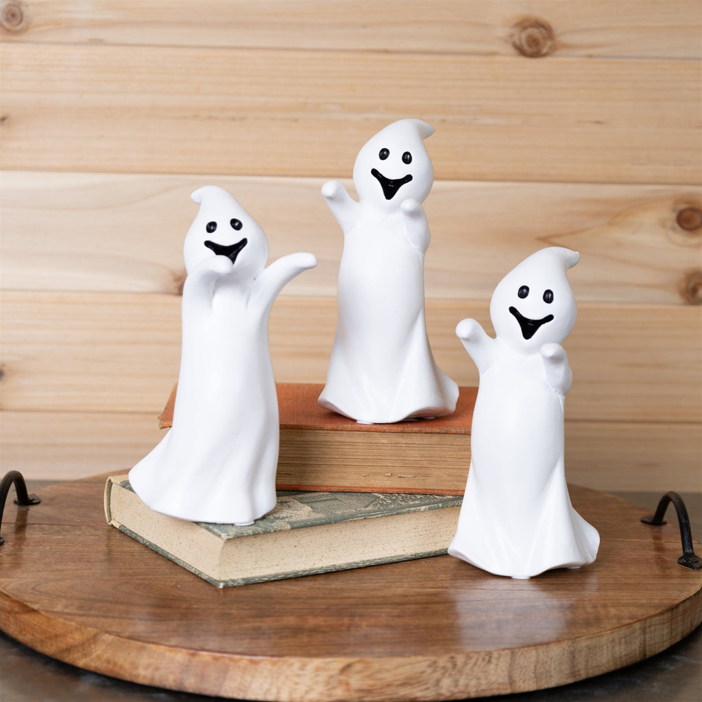 Spooky Ghost Figurine (Set of 3)