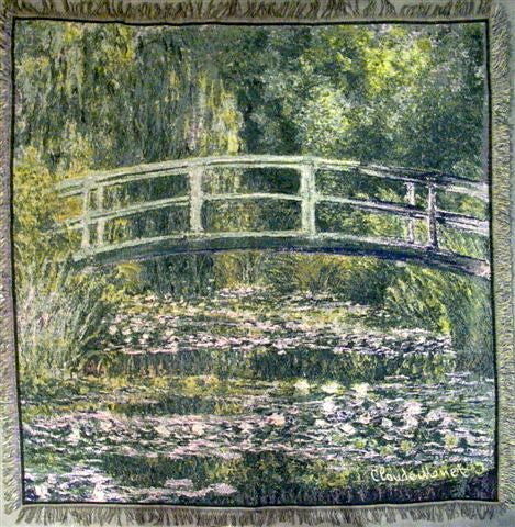 Monet's Bridge At Lake Giverny European Throw