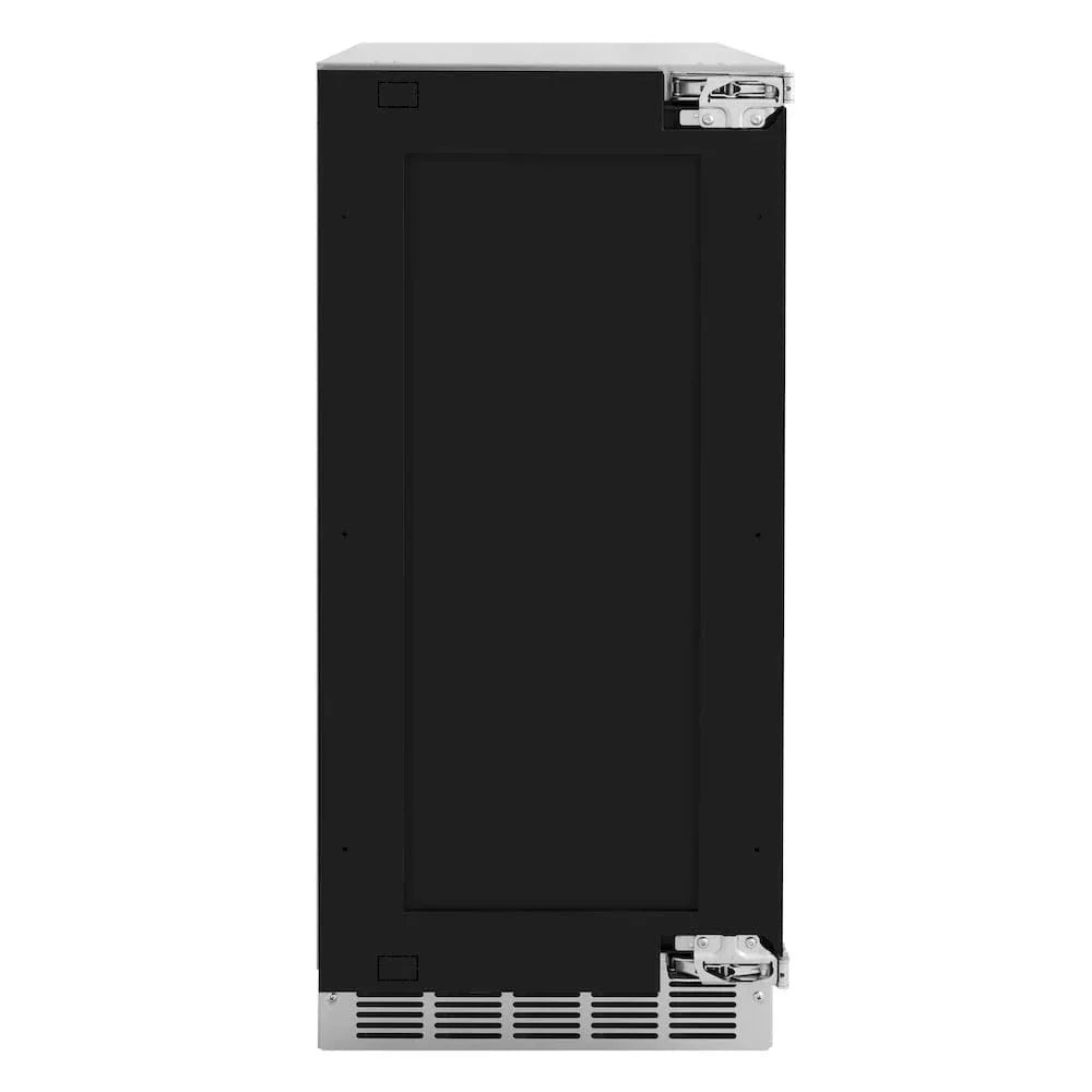 ZLINE 15" Touchstone Clear Cube Ice Maker Drain Pump Panel Ready Door Champagne Bronze Door ICCDPZ-15-CB
