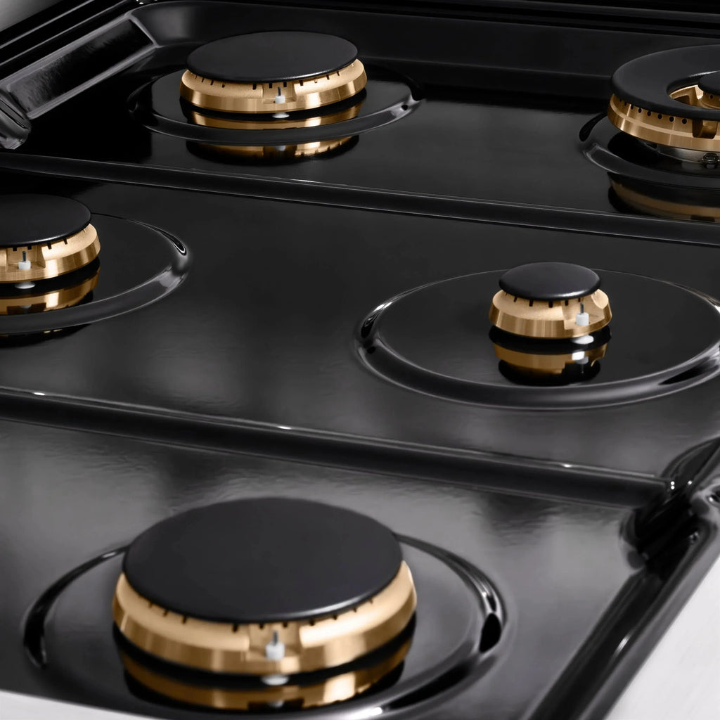 ZLINE 36" Paramount Gas Rangetop Stainless Steel Gold SRTZ-36-G