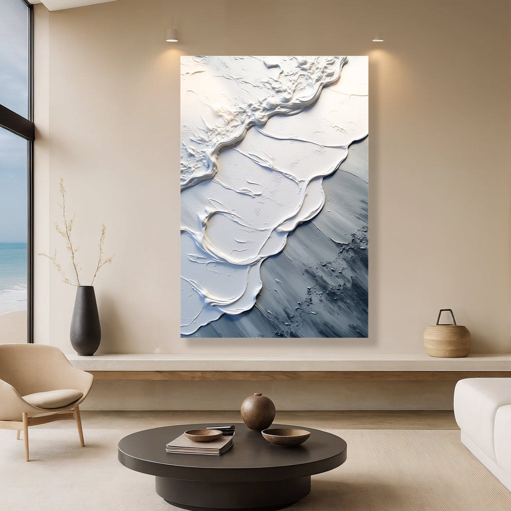 Abstract Minimalist Wave Wall Art II