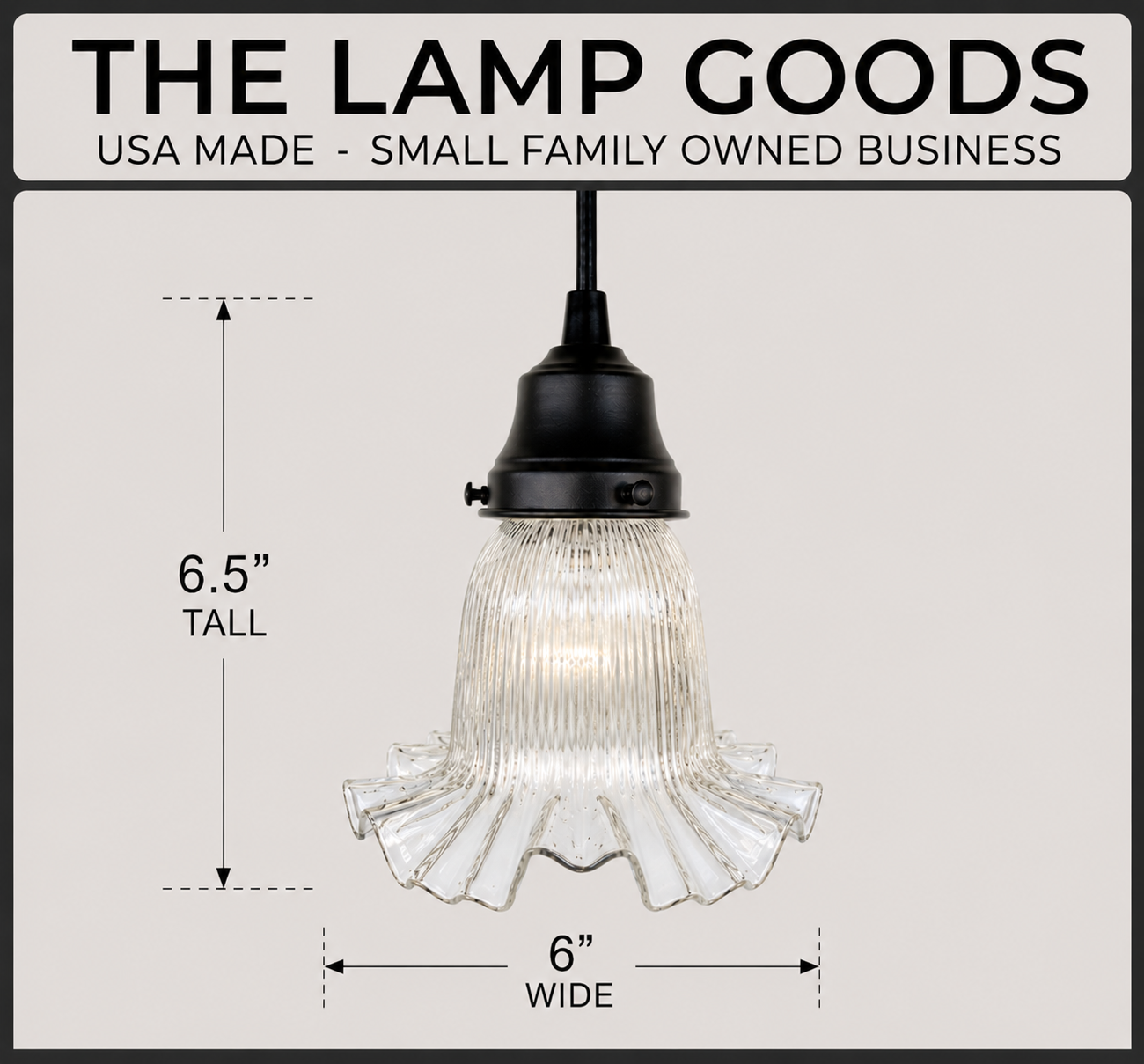 Delicate HOLOPHANE RUFFLE 1930's Antique Glass Pendant Light