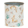 Vintage Bunny Metal Can (Pack of 4)