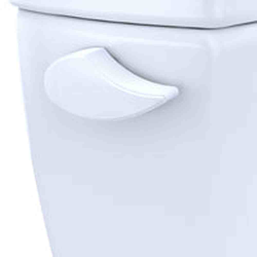TOTO CST776CEG#01 Drake Two-Piece Elongated Toilet with CeFiONtect and 1.28 GPF Tornado Flush, Cotton White