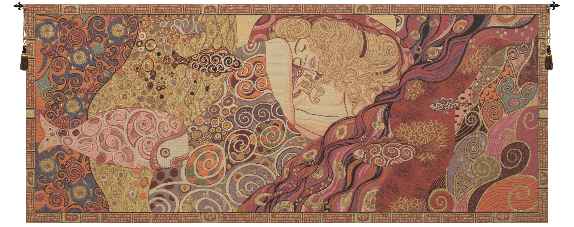 Sleeping Danae by Klimt Italian Tapestry