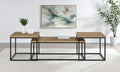 Straden 3-piece Engineered Wood Coffee Table Set Mango and Black