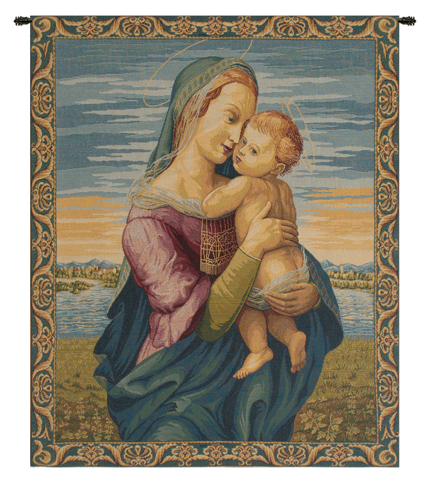 Madonna with Child by Raphael Italian Tapestry