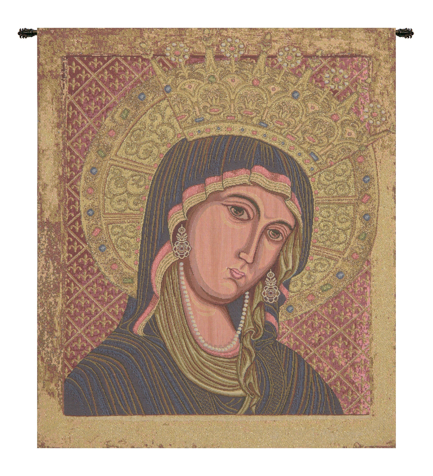 Madonna Di Montegergine Italian Tapestry