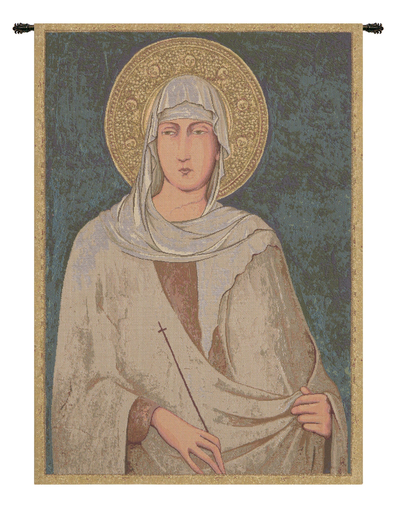 Santa Chiara St. Clare Italian Tapestry