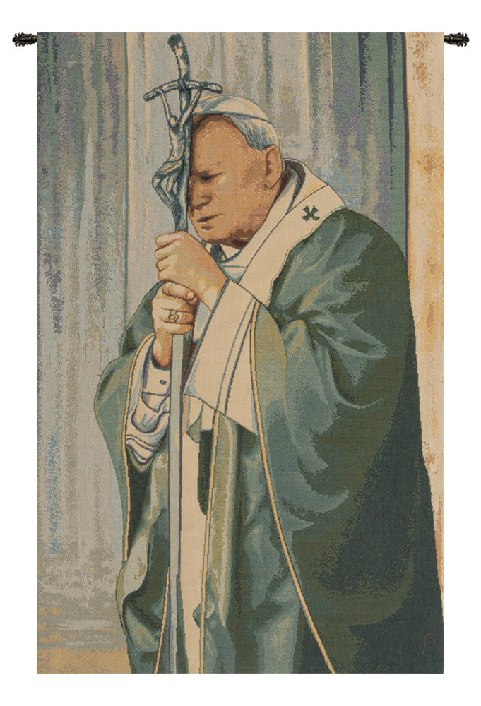 Pope John Paul II  Italian Tapestry