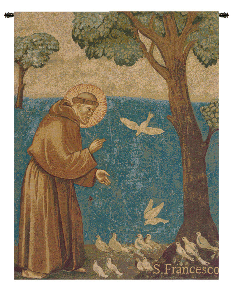 St. Francis Preaching to the Birds Italian Tapestry