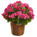 Geranium Artificial Plant in Decorative Planter