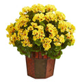 Geranium Artificial Plant in Decorative Planter