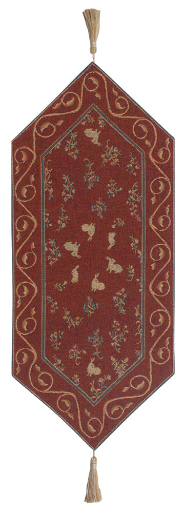 Medieval Rabbit II French Table Runner