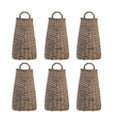 Woven Willow Wall Basket (Set of 6)