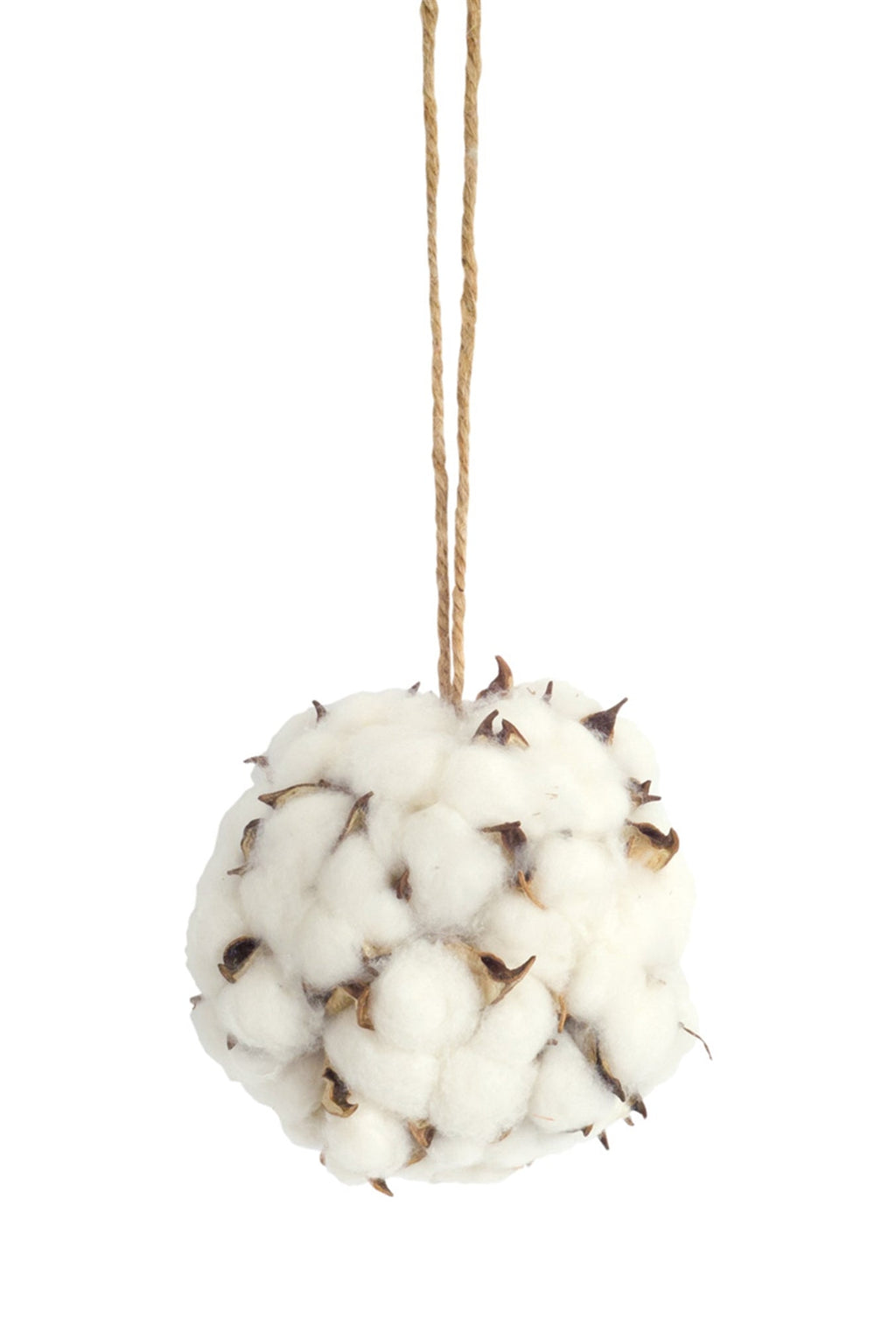Cotton Orb with Twine Hanger (Set of 12)