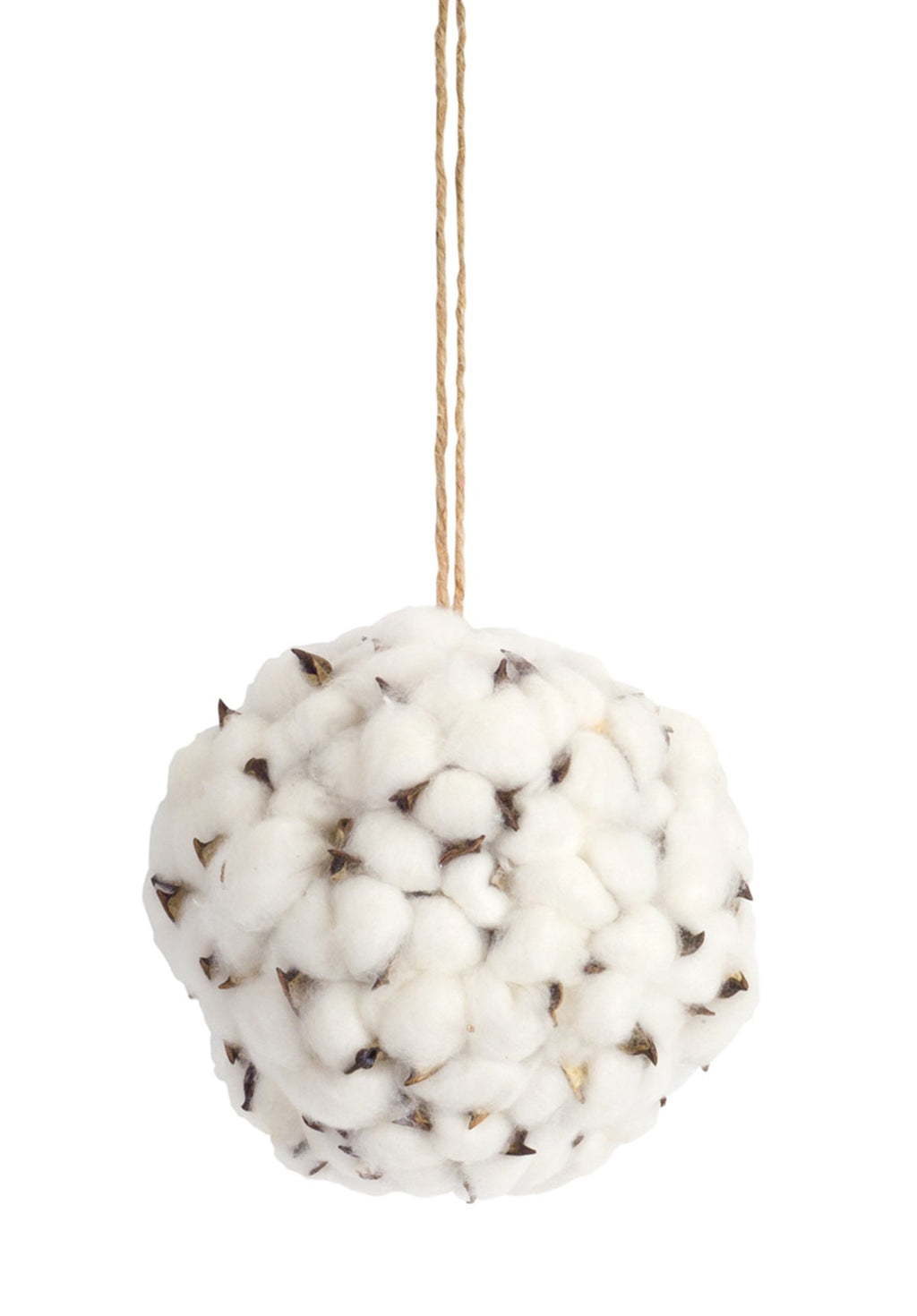 Cotton Orb with Twine Hanger (Set of 6)