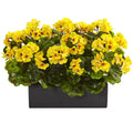 Geranium in Rectangular Planter UV Resistant (Indoor/Outdoor)
