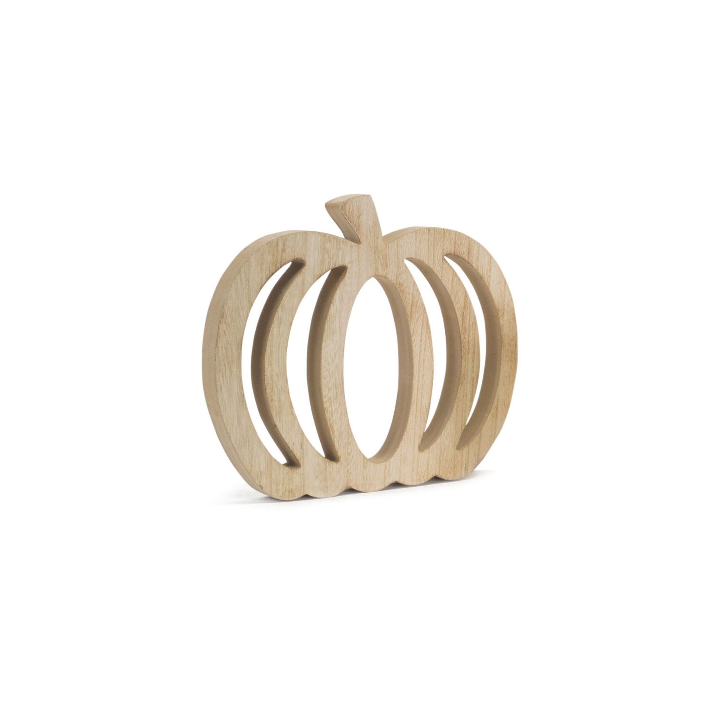 Wood Pumpkin Cut-Out (Set of 6)