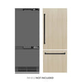 ZLINE 30" Panel Ready Built-In Bottom Freezer Refrigerator,Water Dispenser, Ice Maker,Graphite Gray, Matte Black GRBIVZ-30-MB