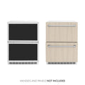 ZLINE 24" Touchstone 168 Can Outdoor-Rated Dual Refrigerator Drawer, Panel Ready, RDSPO-24