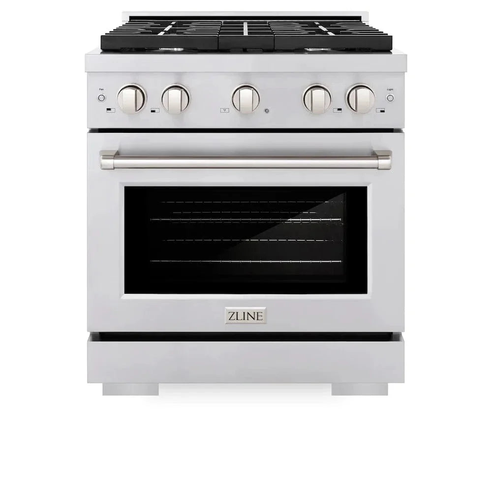 ZLINE 30"Paramount Dual Fuel Range Stainless Steel, SDR30