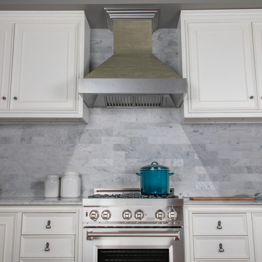 ZLINE 36" Wooden Wall Range Hood, CFM Motor, 365YY-36