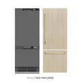 ZLINE 30" Panel Ready Built-In Bottom Freezer Refrigerator,Water Dispenser, Ice Maker,Graphite Gray, Champagne Bronze GRBIVZ-30-CB
