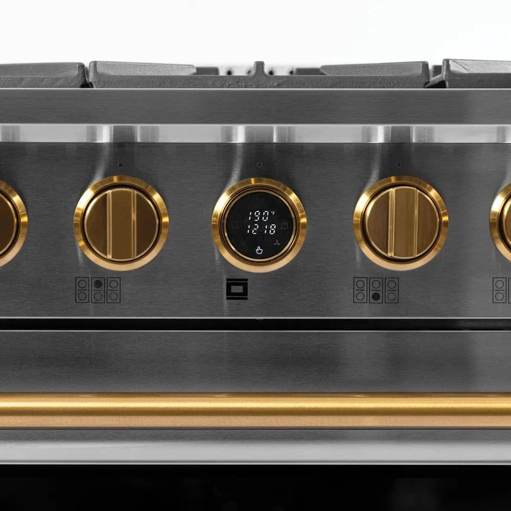 Kucht KX Series 36" Freestanding Dual Fuel Range Liquid Propane KXP36-GL/LP
