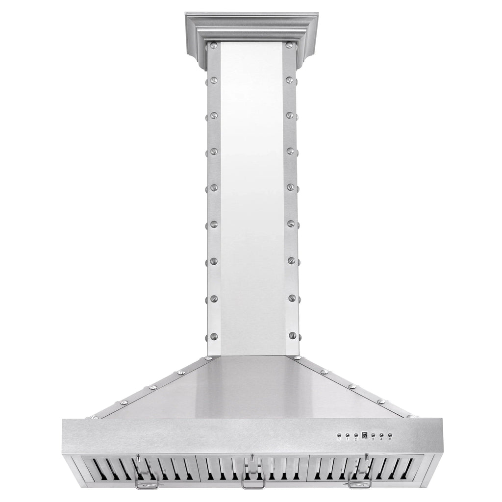 ZLINE 36" Designer Series Stainless Island Range Hood, KB2i-4SSXS-36