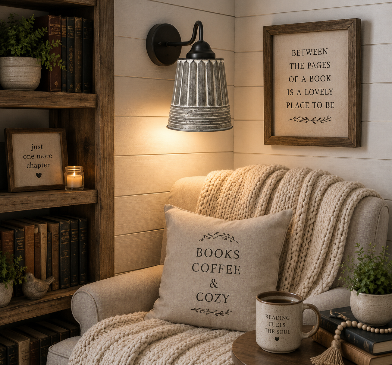 Rustic Galvanized Ribbed Wall Sconce