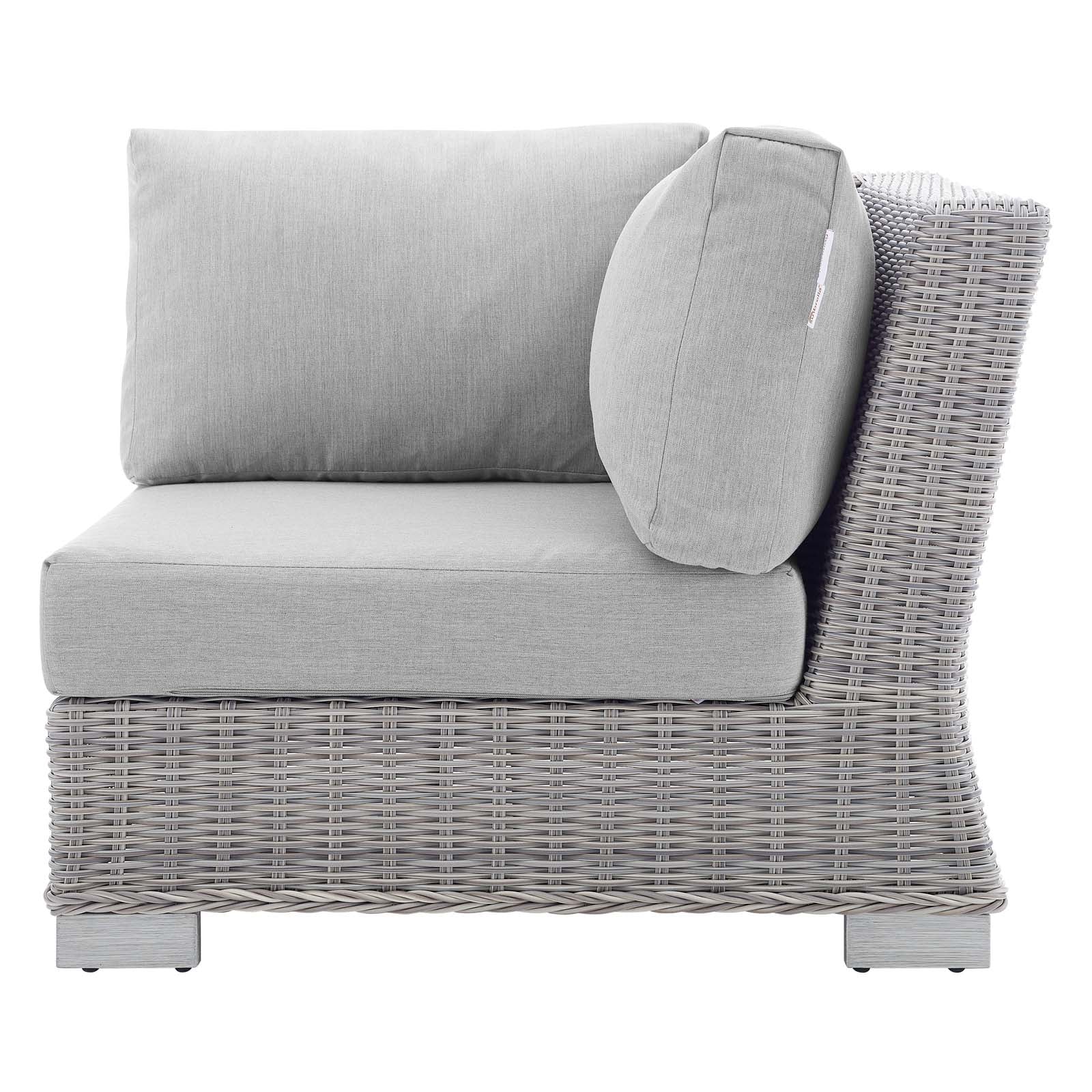 Conway Sunbrella¨ Outdoor Patio Wicker Rattan Corner Chair by Modway