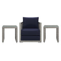 Aura 3 Piece Outdoor Patio Wicker Rattan Set by Modway