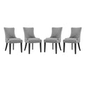 Marquis Fabric Dining Chair Set of 4 by Modway