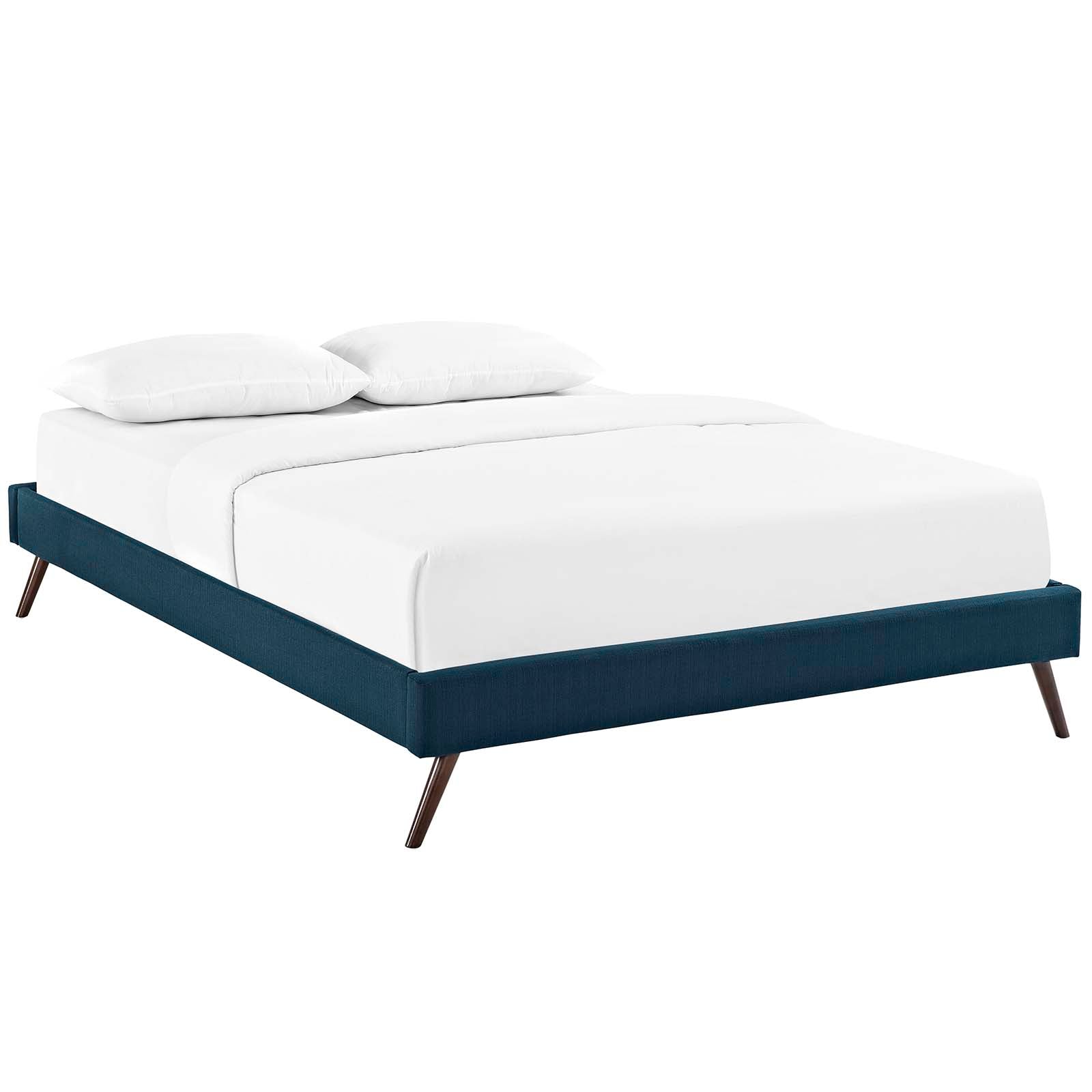 Loryn Fabric Full Bed Frame with Round Splayed Legs by Modway