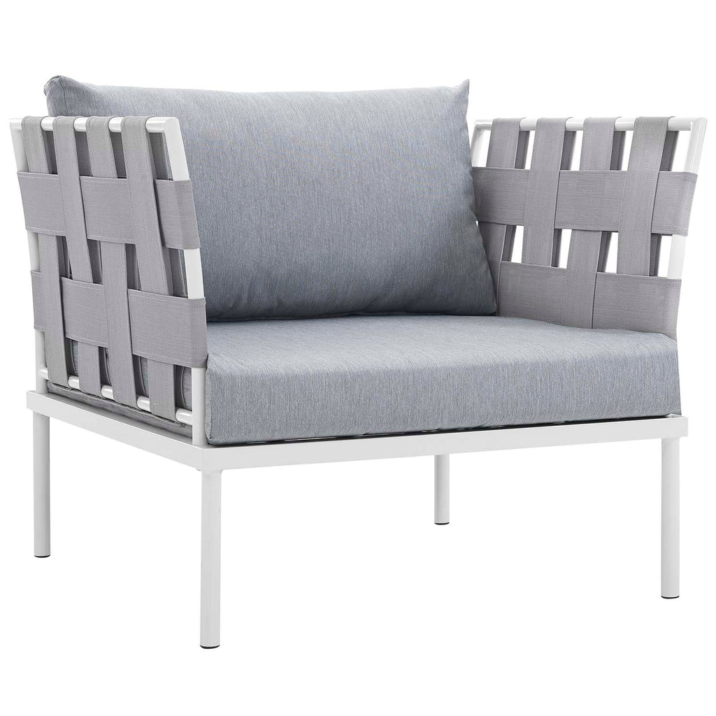 Harmony 5Piece Outdoor Patio Aluminum Sectional Sofa Set by Modway