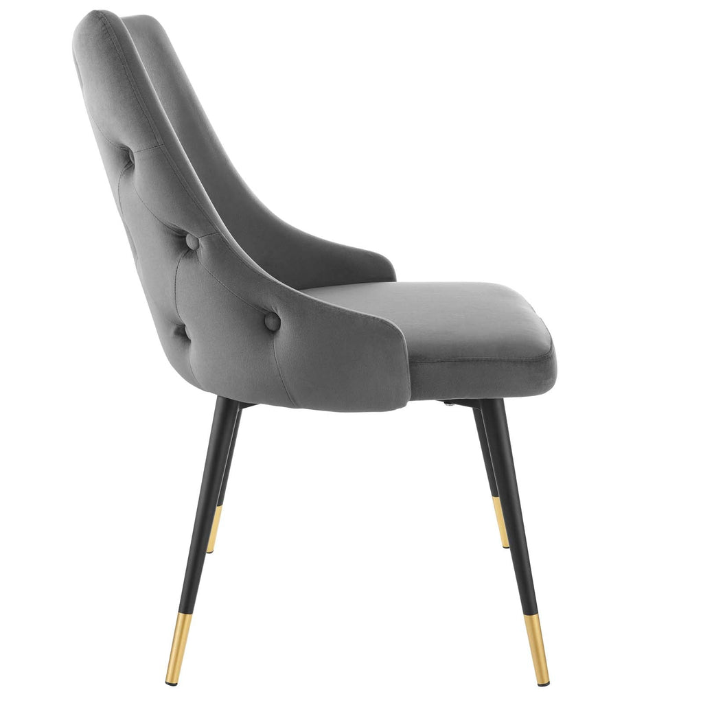 Adorn Performance Velvet Dining Side Chair Set of 2 by Modway