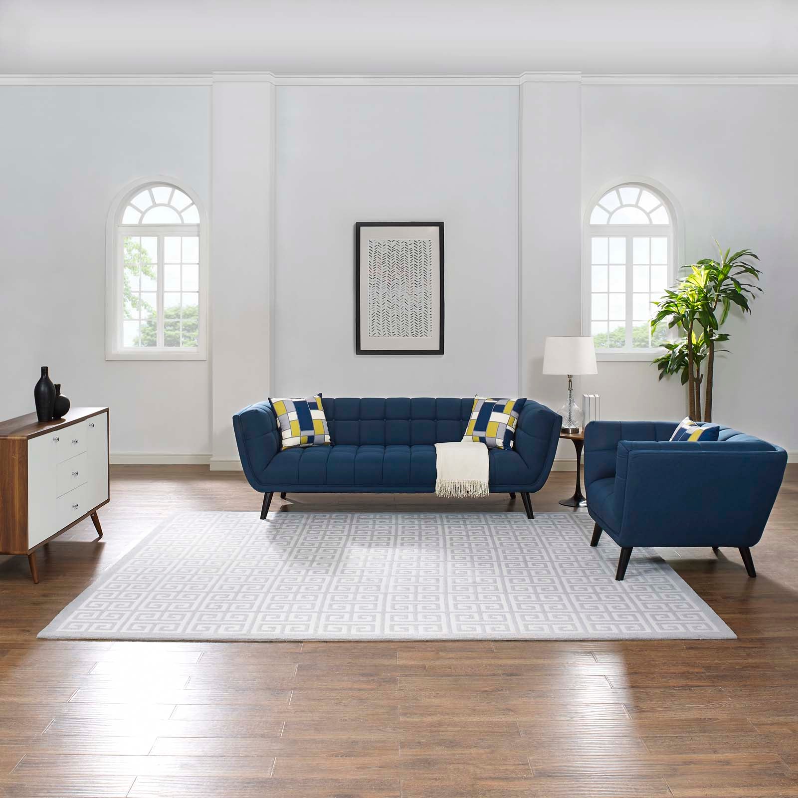 Freydis Greek Key 8x10 Area Rug by Modway
