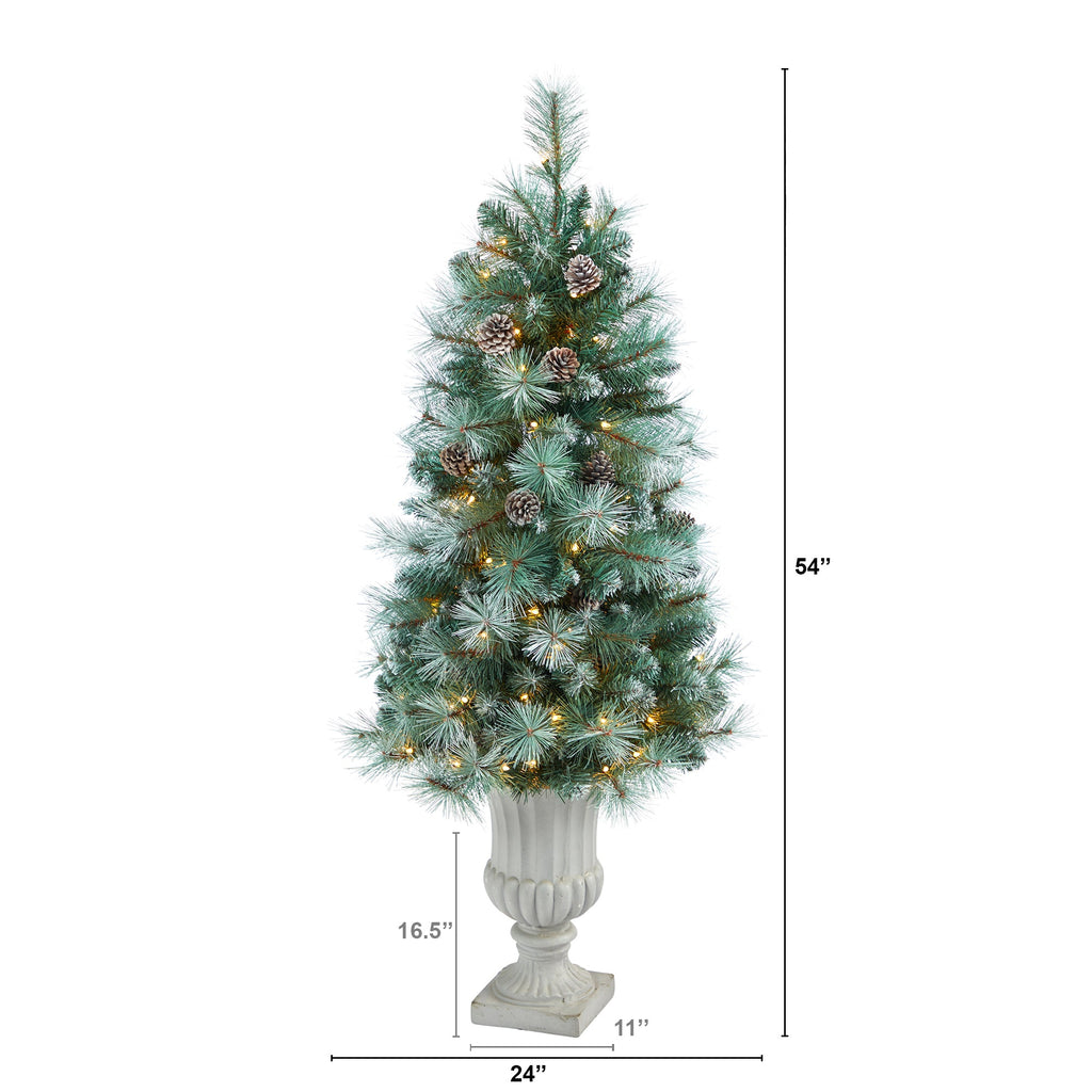 4.5' Frosted Tip British Columbia Mountain Pine Artificial Christmas Tree